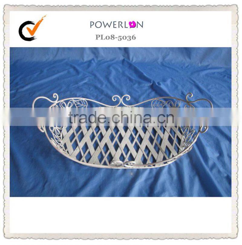 lightweight decorative metal basket