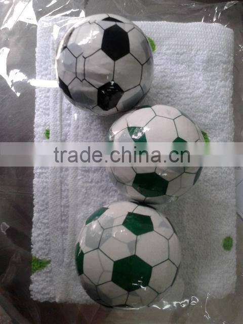 100% cotton terry towel compressed in round shape