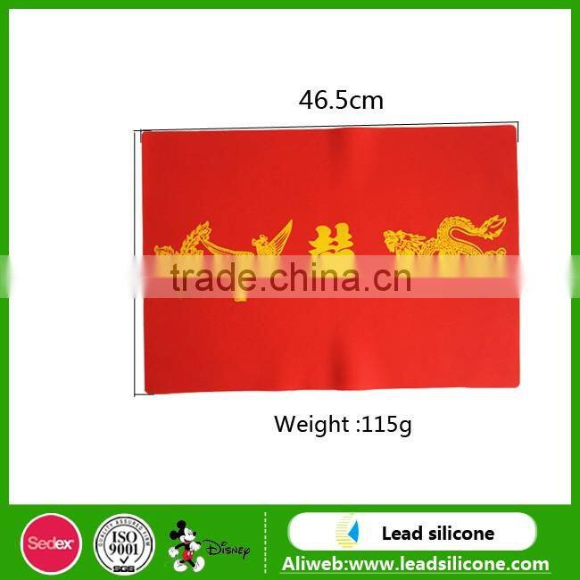 2017 Hot Sale food grade flower shape silicone table coasters made in China