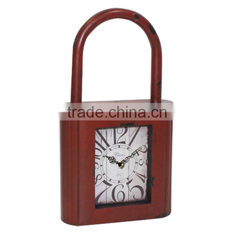 Cheap!!! Round Small MDF Table Clock Small Wooden Table Clock