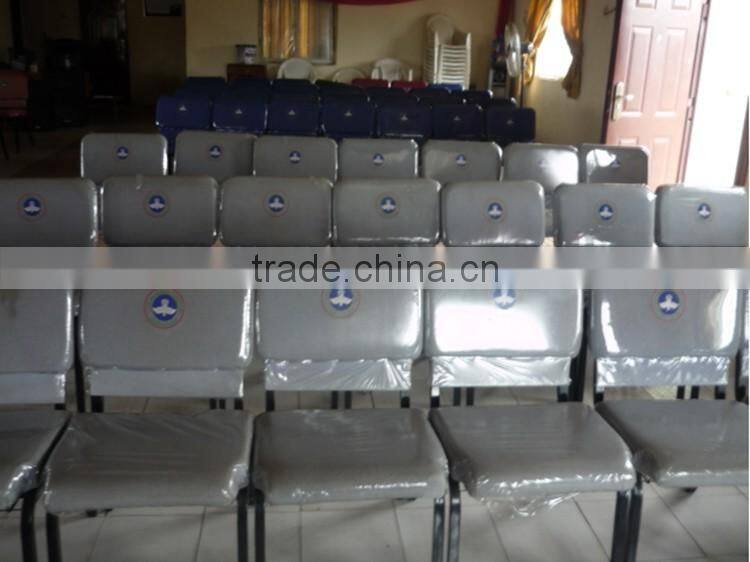 Aluminium high density sponge church chair with low price