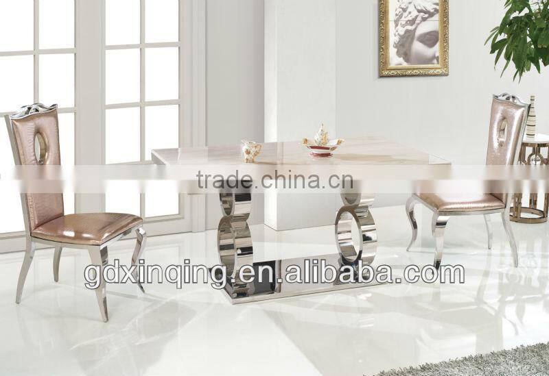 TH363 Fashion Design 2 Seater Marble Dining Table