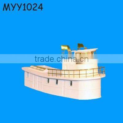 polyresin viking and viking ship model