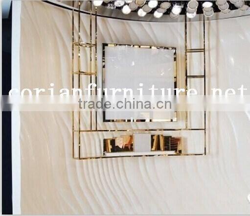 Acrylic solid surface featured wall panel for interior decoration