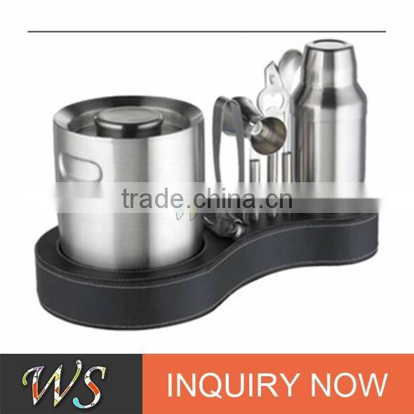 2017 famous high quality and popular cocktail shaker bartender set