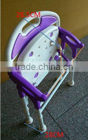 DELUXE PORTABLE FOLDING Bath safety shower chair with backrest and EVA padded seat hot sale in Japan