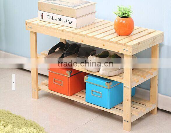 Hot sale solid wooden shoe rack