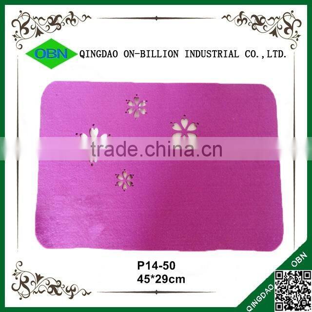 New design colored christmas felt 100 placemat