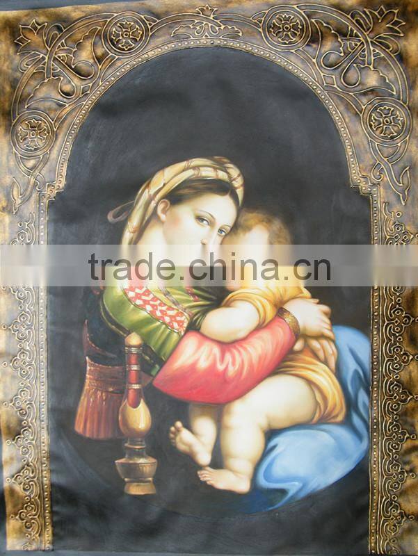 Handmade Saint Mary Oil Painting on Canvas