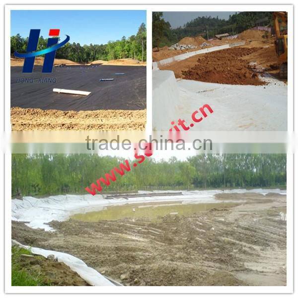 polyester short fiber needle punched non woven geotextile used in road construction