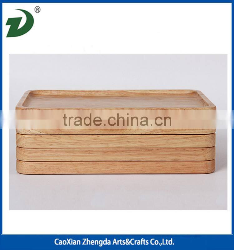 High quality cheap wood tea tray