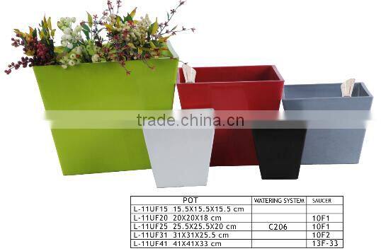 Decorative Large Rectangular and Square Indoor Colorful Painting Planter Box