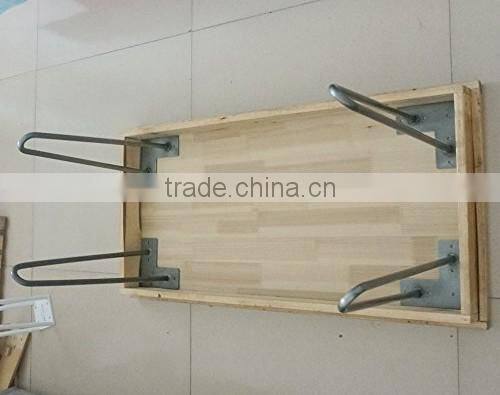 Chrome solid steel metal hairpin legs