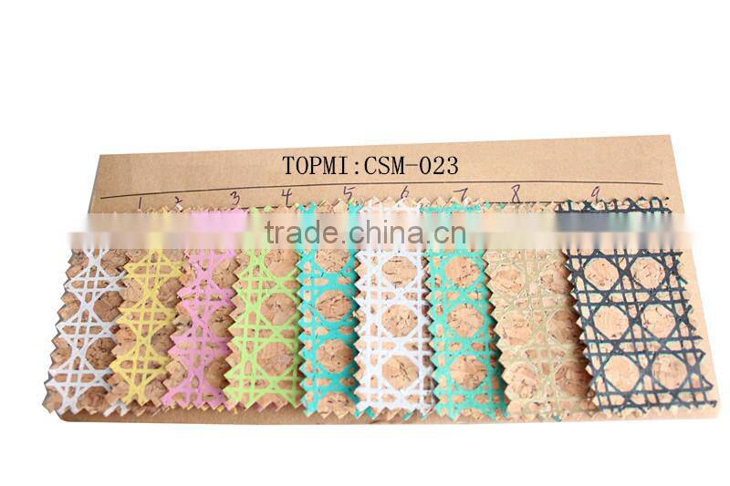 popular cork leather raw material for shoe heel