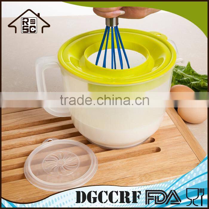 Plastic Measuring Pitcher,Mix & Pour Measuring Pitcher with Lid,BPA free Plastic Pitcher