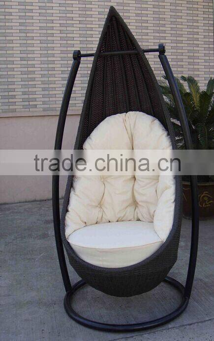 Outdoor rattan wicker swing chair