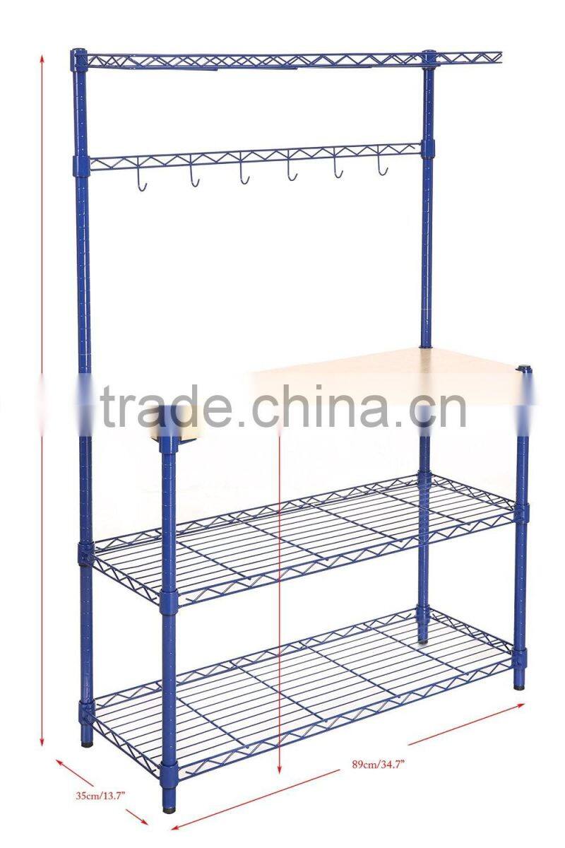 2016 Hot selling Customize quality Stainless Steel 3 Tier Kitchen Shelves