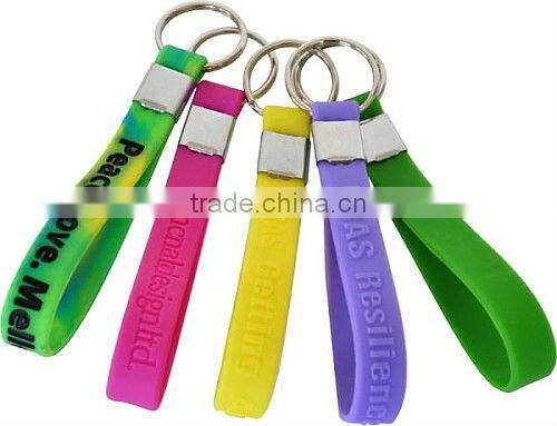 Custom pvc 3D rubber name keychain