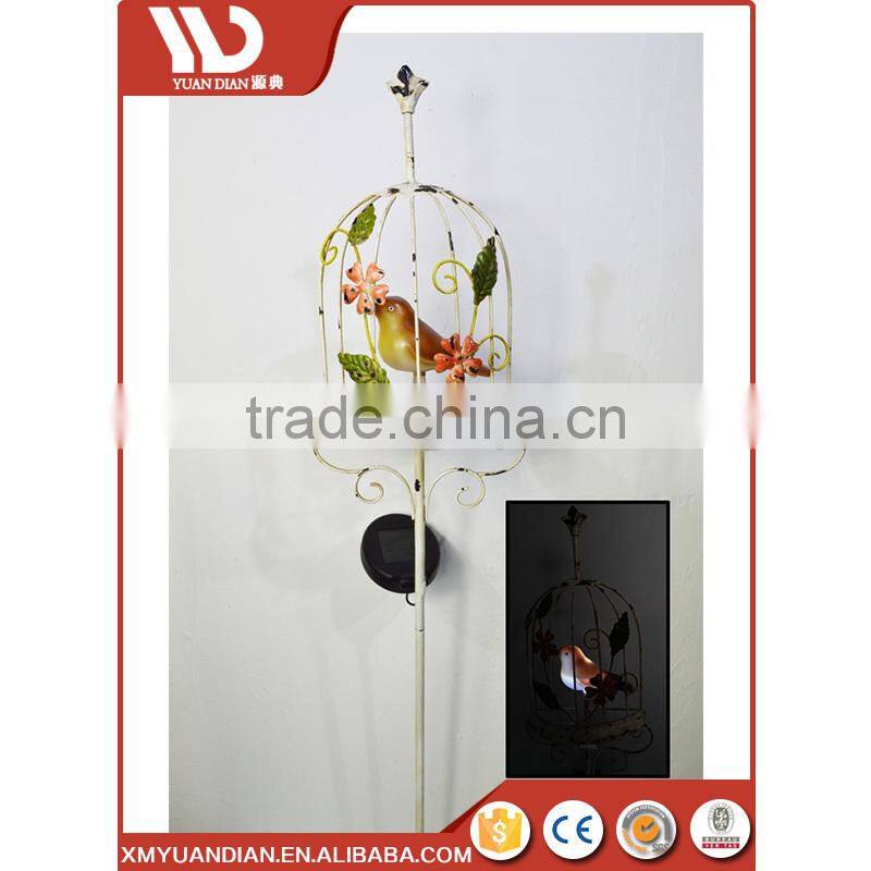 Birdcage Solar Light Led Garden Stake Decoration