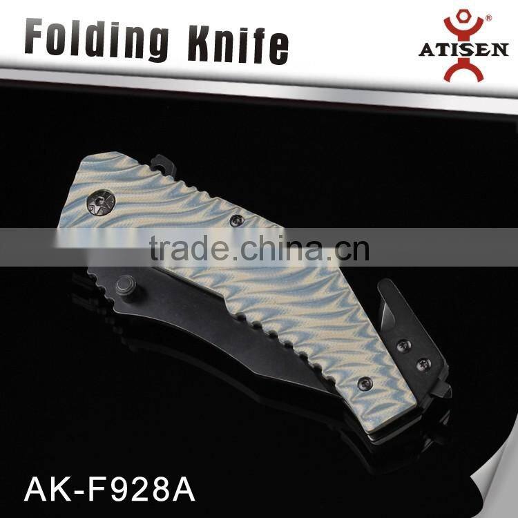 High Quality 4.5' Blade Camping Knife With G10 Handle Hunting Pocket Knife Tools