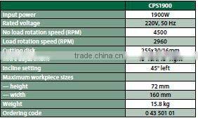 High Quality Status Durable Tools Electric Miter Saw