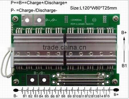 1-16S lithium ion and lifepo4 batteries BMS