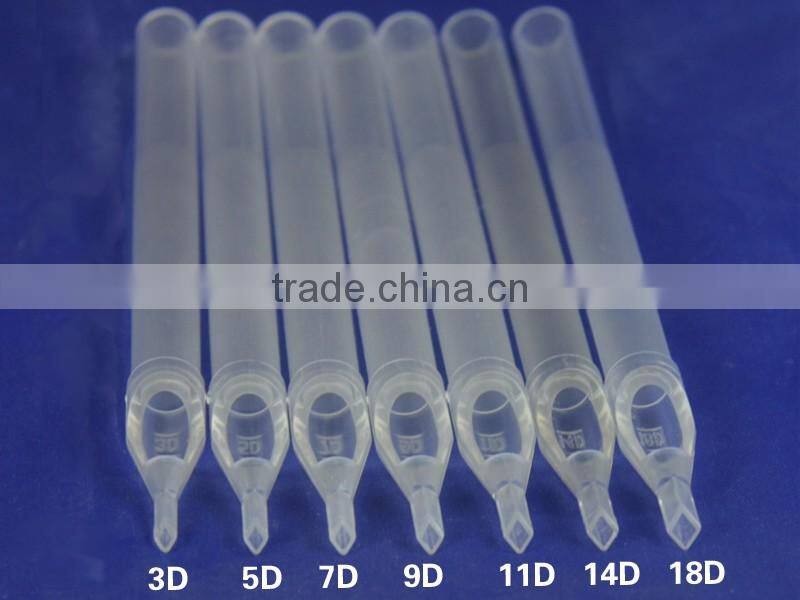 Sterile Disposable Long Tattoo Tip tube nozzle RT VT DT FT Round