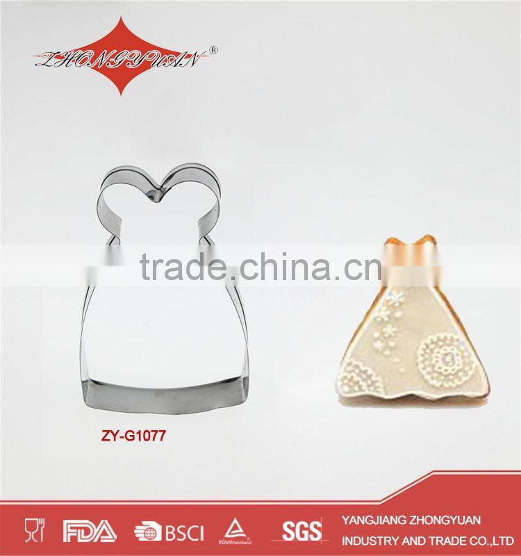 High quality flower shape stainless steel cookie cutter