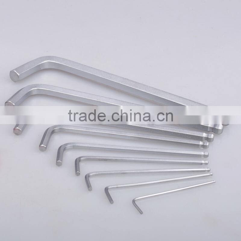 AK-0409 chrome steel hex key set