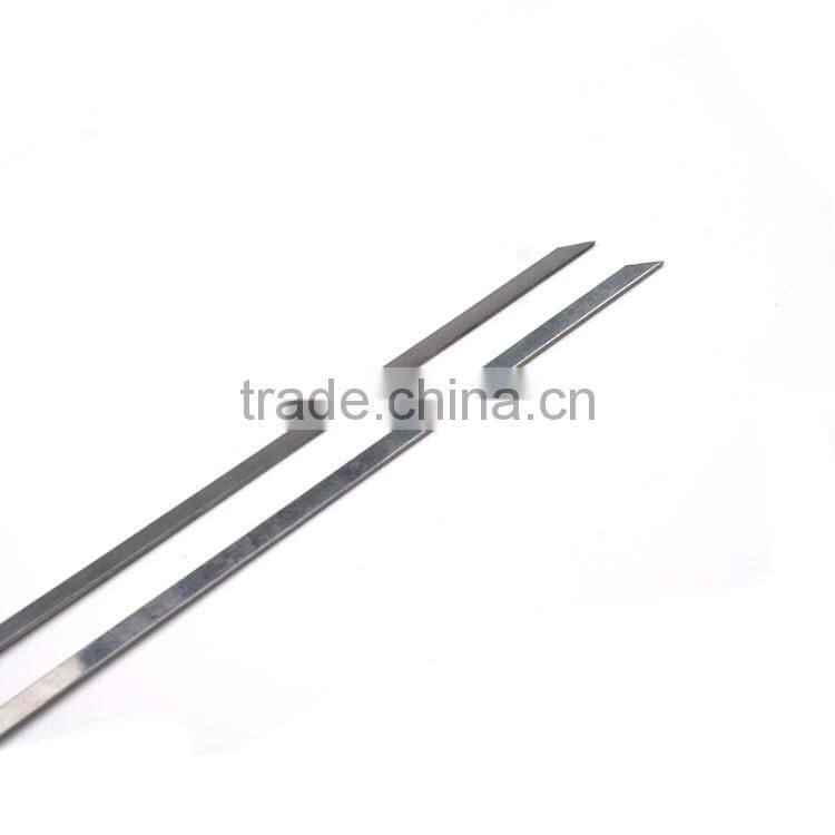 10pcs stainless steel halal kebab skewer set for barbecue grill