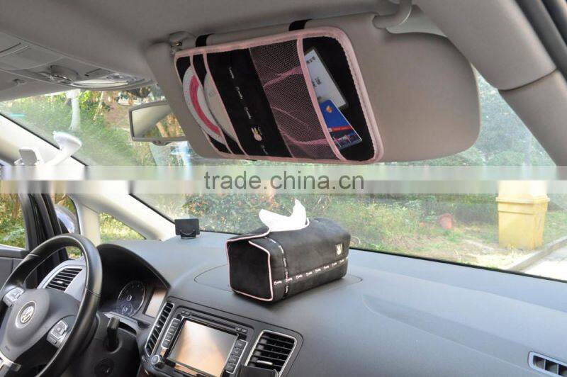 Sun Shade CD Sunglass Holder , Car Visor Organizer