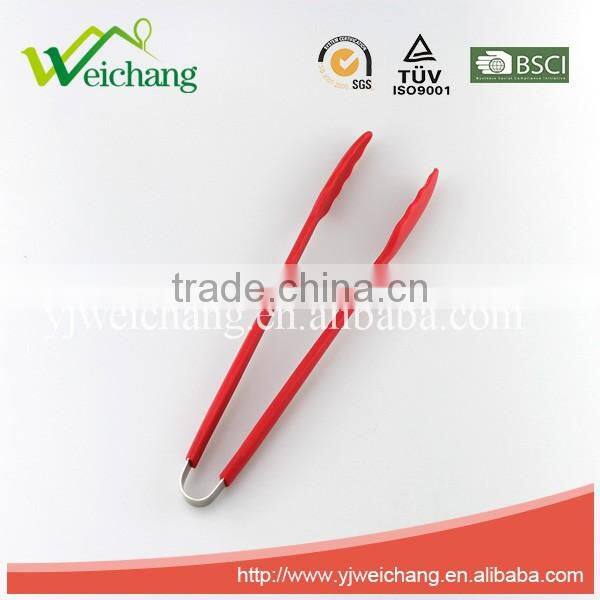 WCFT110 High Quality Stainless Steel Colorful Slicone Food Tong Special Design Food Clip