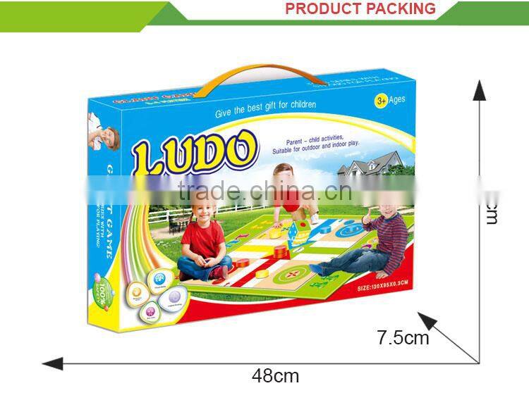Intelligence toys big size ludo game mat for kids