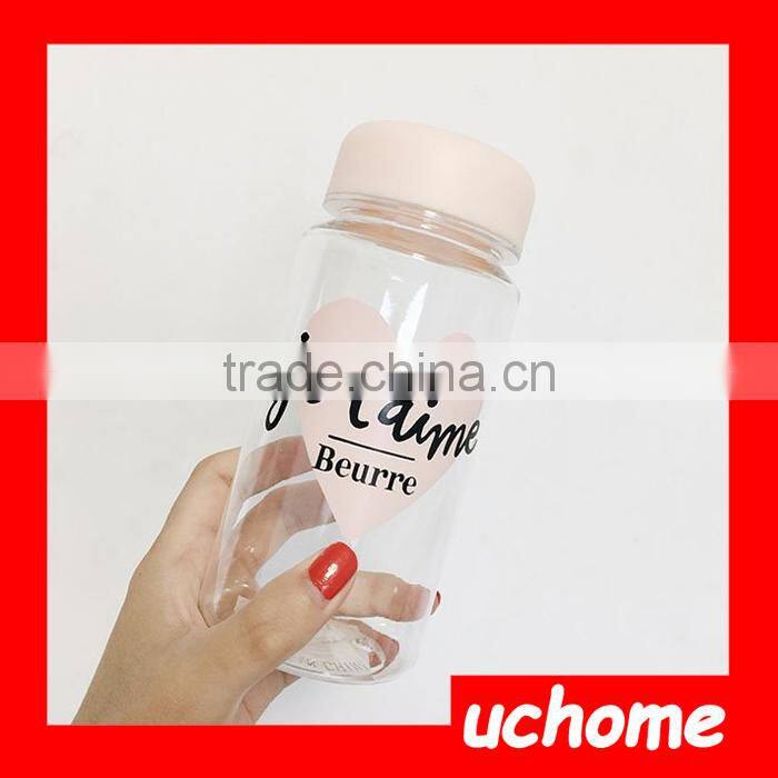 UCHOME Stocked Custom Water Bottle, 500ml Cheap Plastic Water Bottle