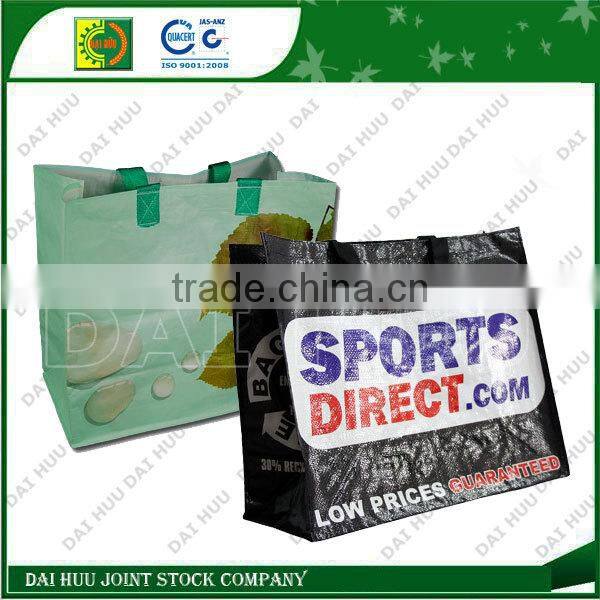 Supermarket colorful bag with BOPP woven