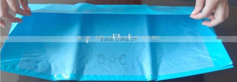 Disposable surgical blue mayo stand covers leggings