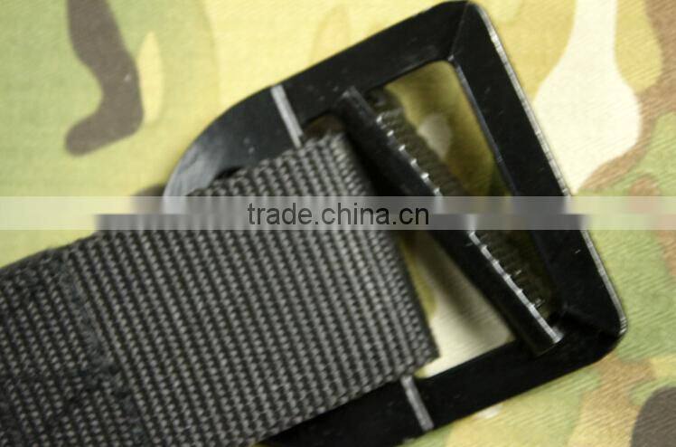 high quality black big D metal buckle military tactical combat belts