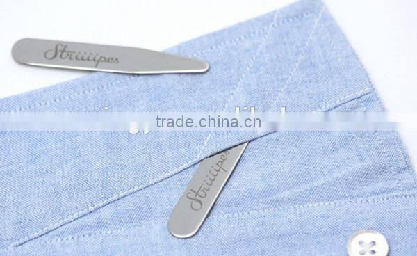 2.2" 2.25" 2.5" 3" Plated Surface Stainless Steel Metal Collar Stays Wholesale