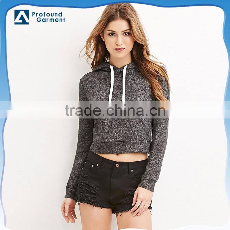 thin unbranded blank pullover women's gym cotton fleece custom fitness hoodie coats factory crewneck printing for winter
