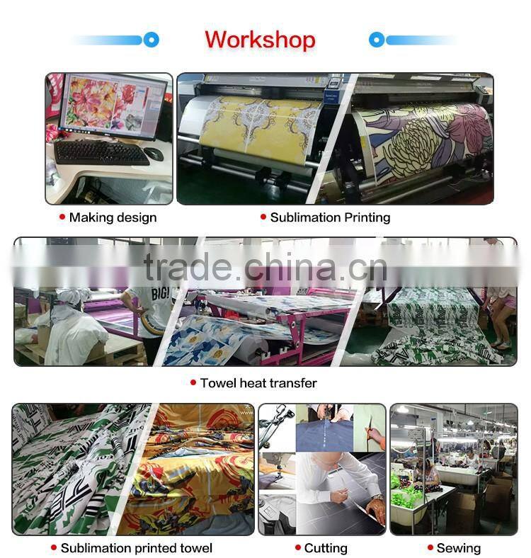 Custom Printed Highly Absorbent Microfiber Travel Beach Towel