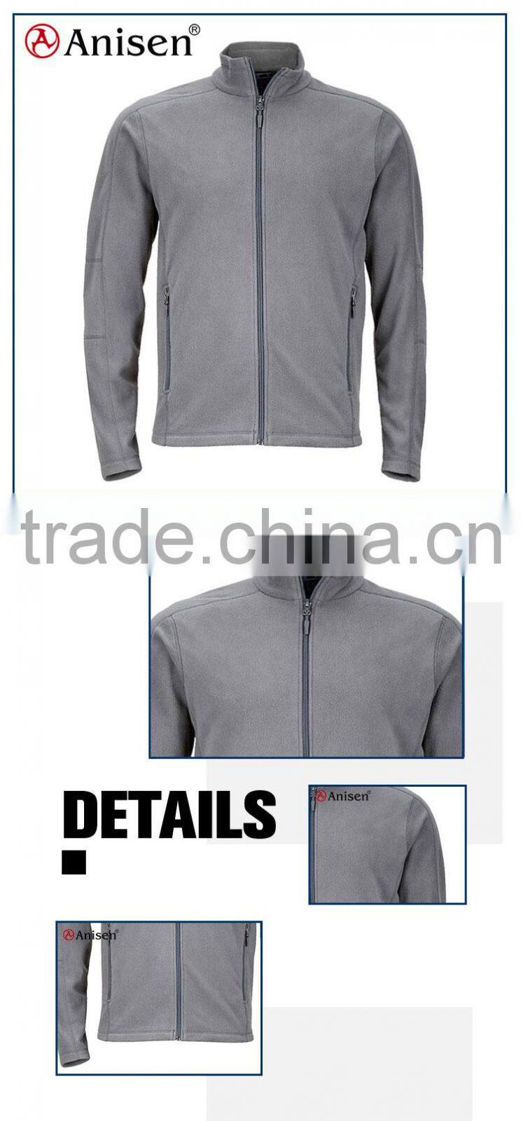 alibaba china supplier straight collar single polar fleece man jacket