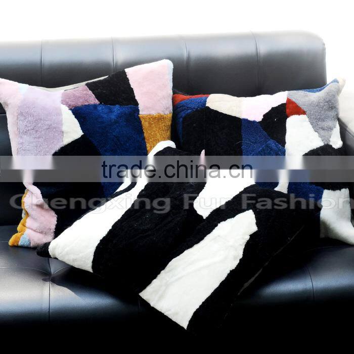 CX-D-97C Home Decor Wholesale Cheap Sofa Genuine Fur Sleeping Pillow
