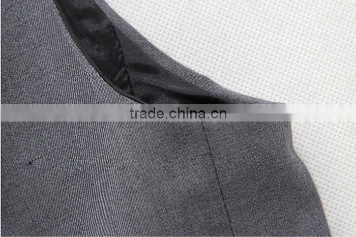 Latest Design high quality china formal boy vest waistcoat suit factory