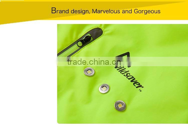 100% waterproof LED reflective wholesale sports wear
