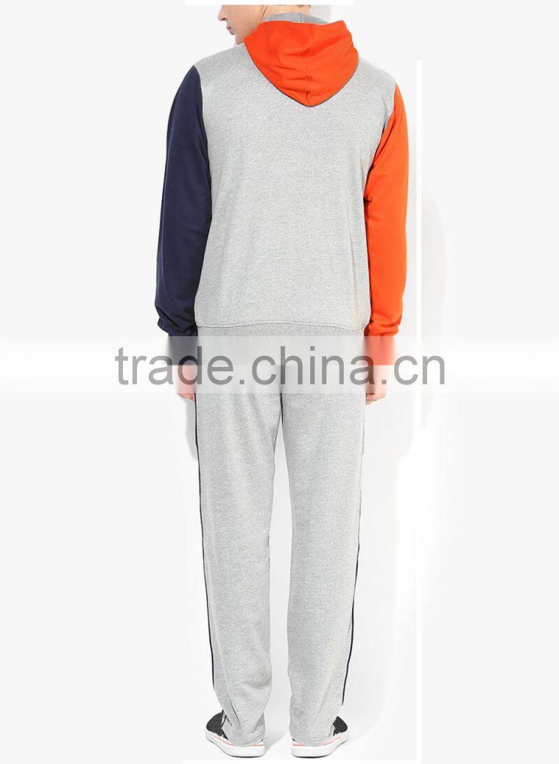 Mens multicoloured track suits Polyester cotton sports running track suits for men