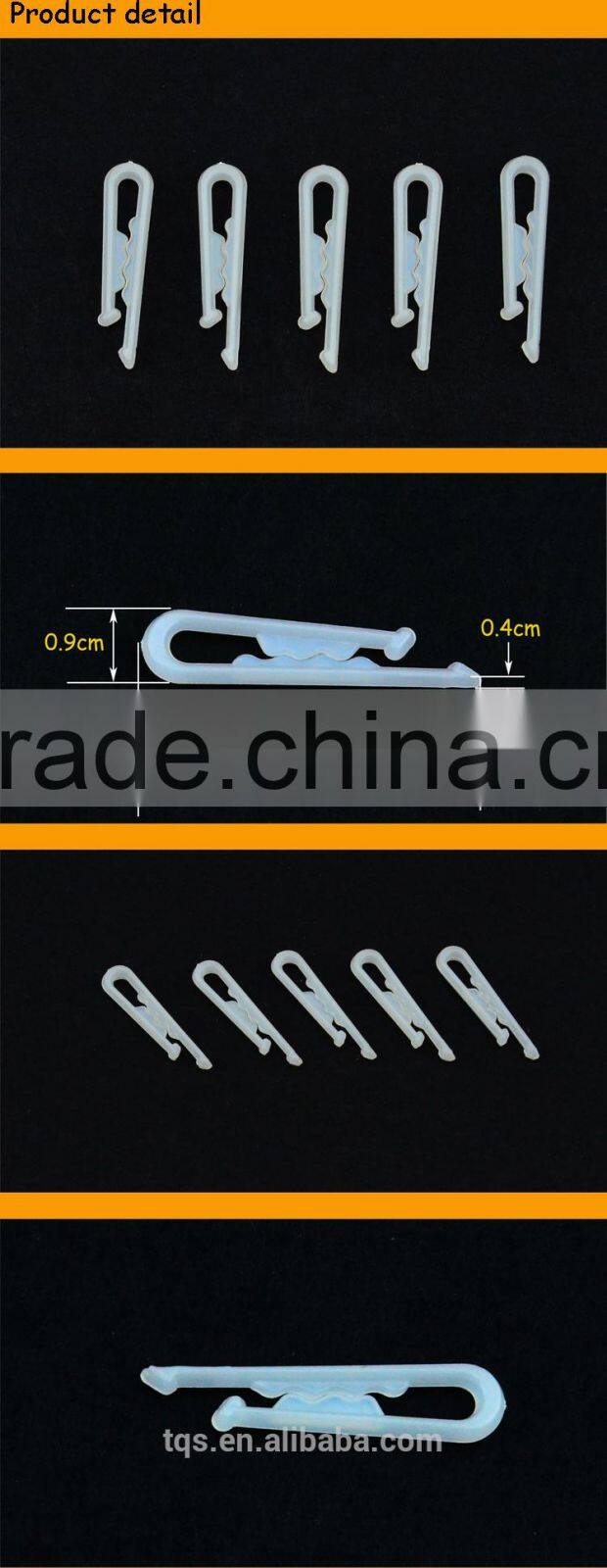 Cheap With Teeth U-shape Semitransparent Shirt Packing Plastic Clips