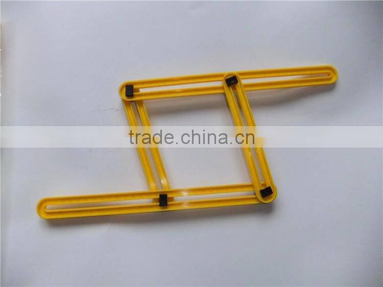 Plastic activity Folding Multi-Angle Measuring Ruler 5Cm Steel Angle Sliding Four Folding Ruler