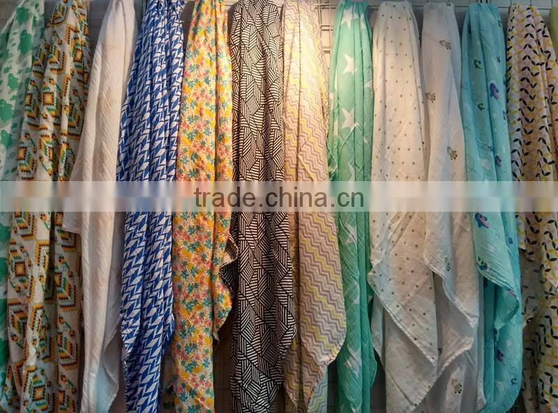 Organic cotton Gots Swaddle Blankets/Newborn Cotton Baby Muslin Blanket