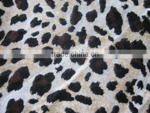 leopard printed flannel