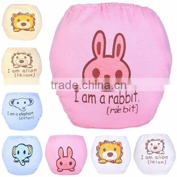 yellow lion pattern design soft training pants baby cloth diaper